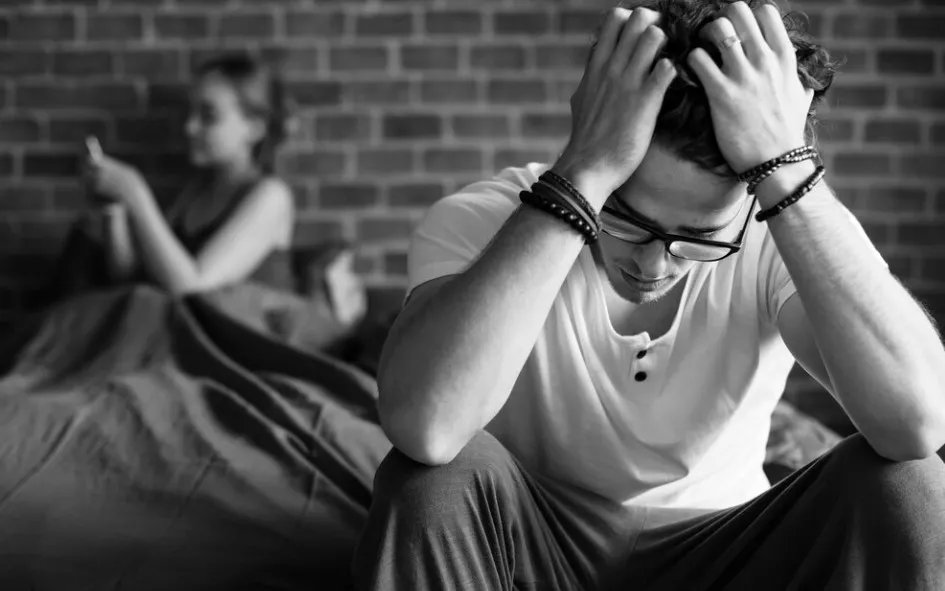 Person experiencing emotional distress and symptoms of anxiety or depression in Jacksonville.