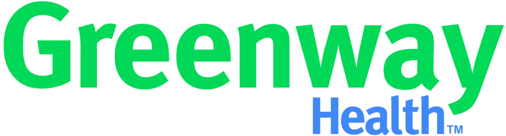 Greenway Health logo with 'Greenway' in green and 'Health' in blue text.