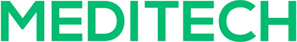 Meditech logo in bold green uppercase letters spell­ing 'MEDITECH'