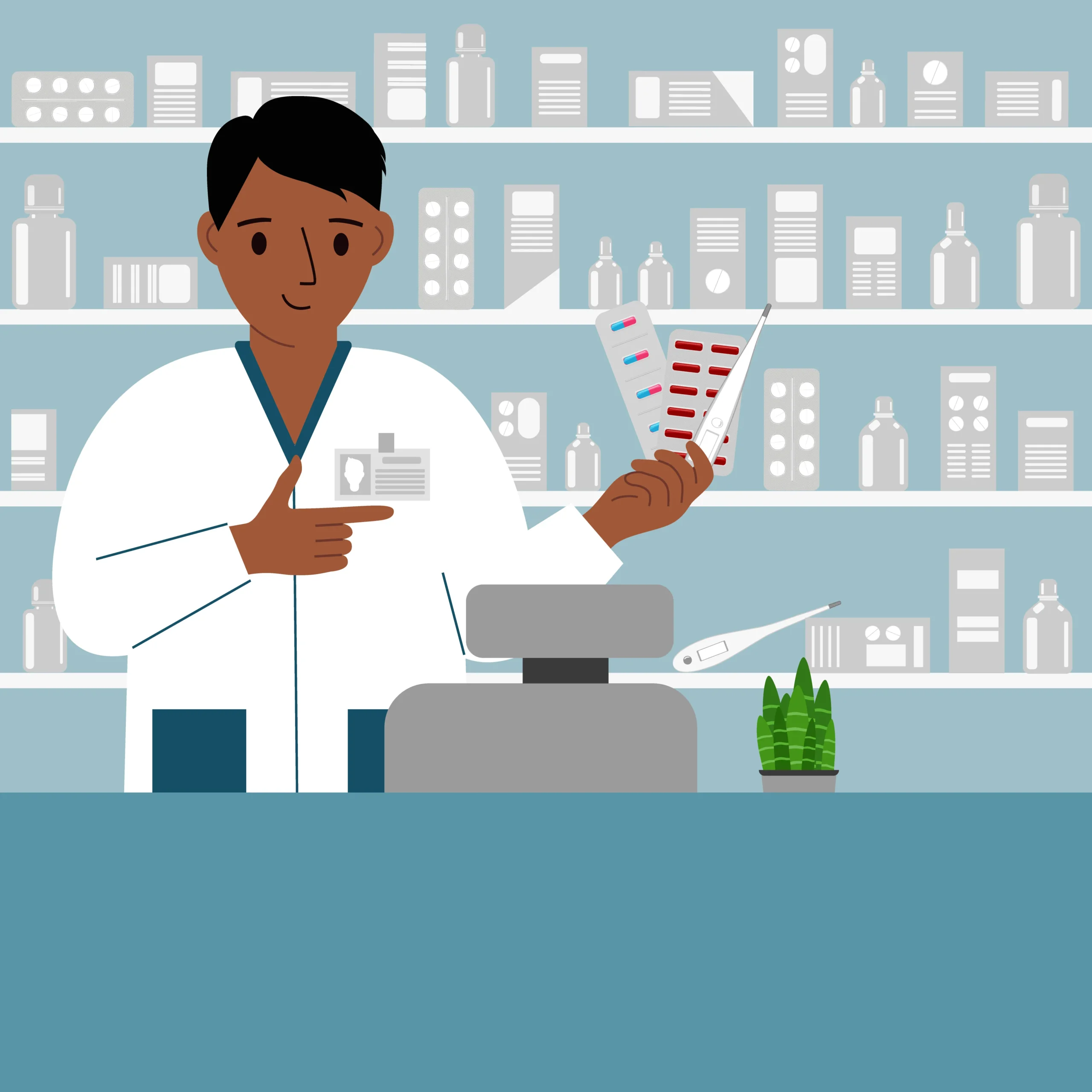 Pharmacist at a Compounding Pharmacy Jacksonville explaining customized medications to a patient, highlighting personalized prescriptions, medication safety, and expert pharmaceutical care.