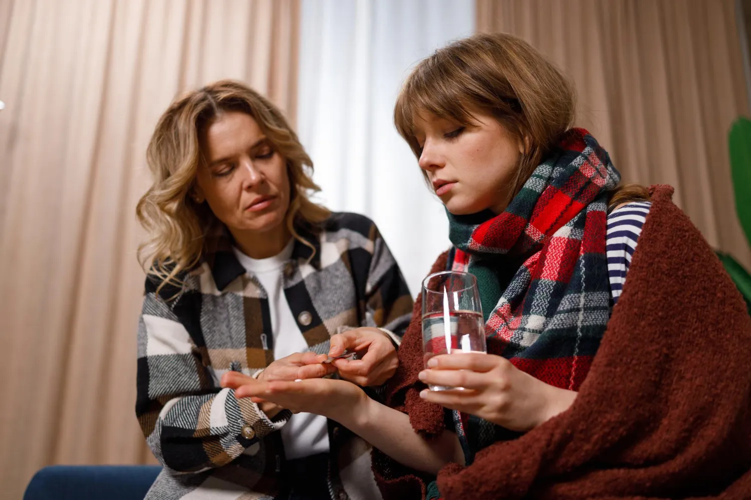 Parent and child discussing medication needs, representing personalized pediatric compounding.